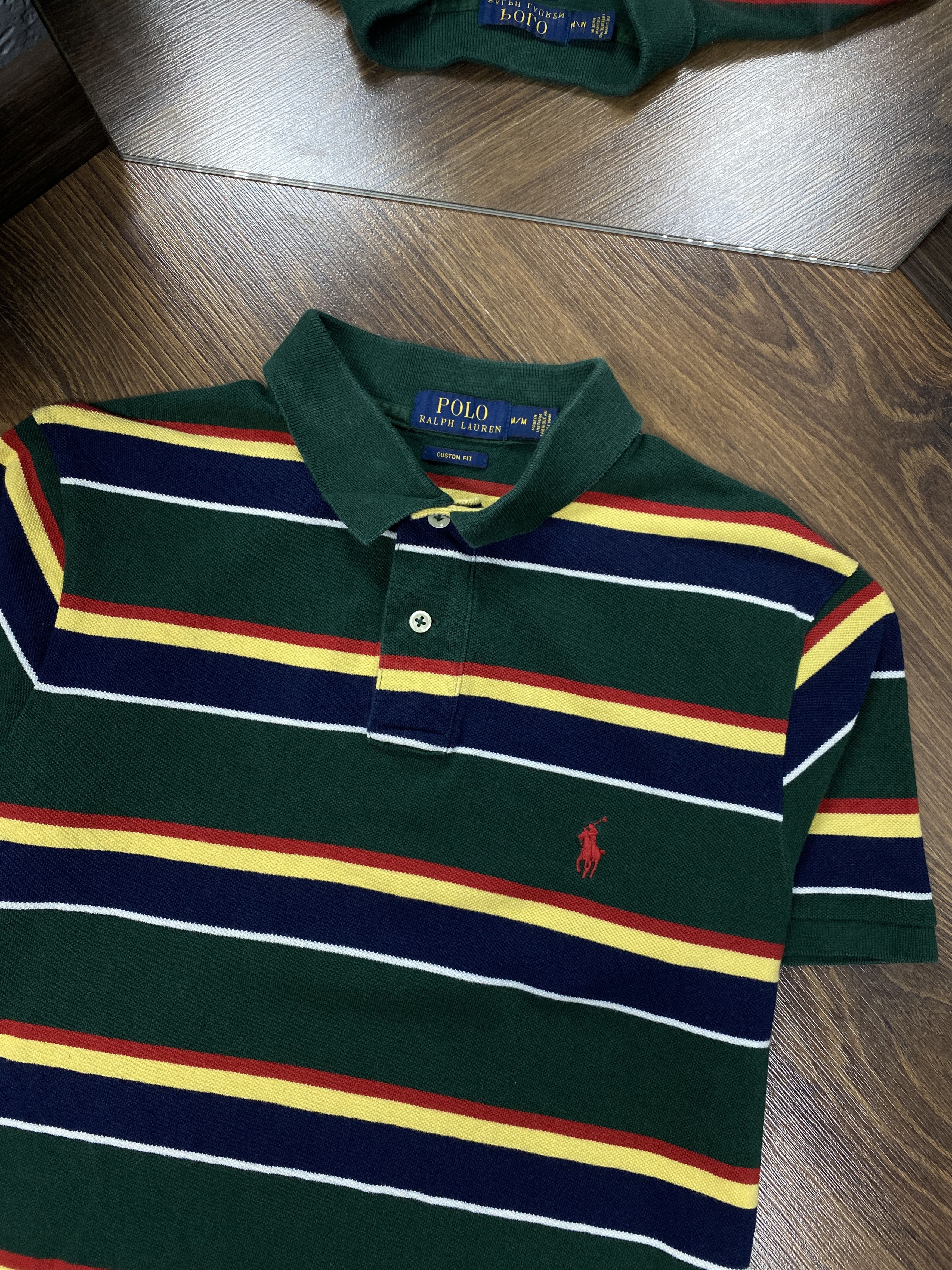 Polo Ralph Lauren Polo Ralph Lauren Mens Striped Polo Shirt Size US M / EU 48-50 / 2 - 2 Thumbnail