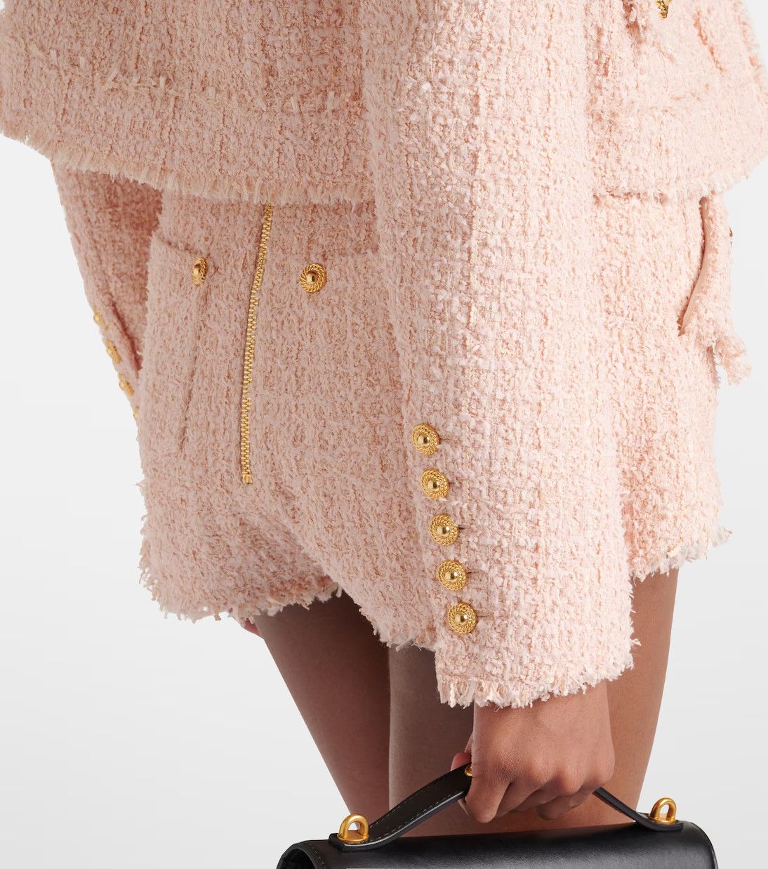 Balmain o1w1db10624 Jacket in Rose Size L / US 10 / IT 46 - 6 Thumbnail