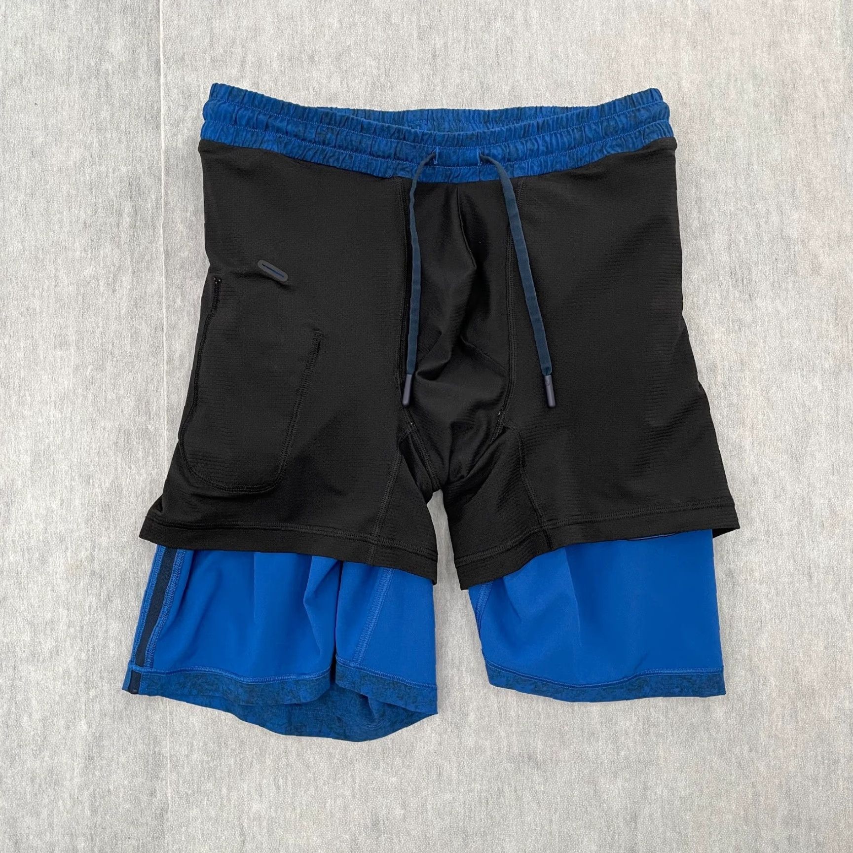 Lululemon VINTAGE Lululemon Shorts Men Small Active Drawstring PACE Breaker Gym Running 90s Blue Size US 29 - 6 Thumbnail