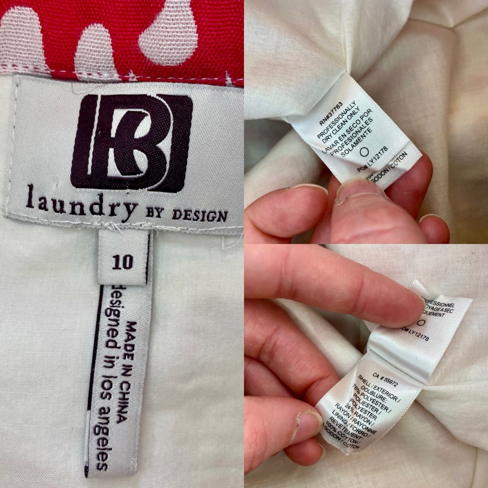 Other Laundry Brocade White Pink Strapless Sheath Dress Womens 10 Size L / US 10 / IT 46 - 14 Thumbnail