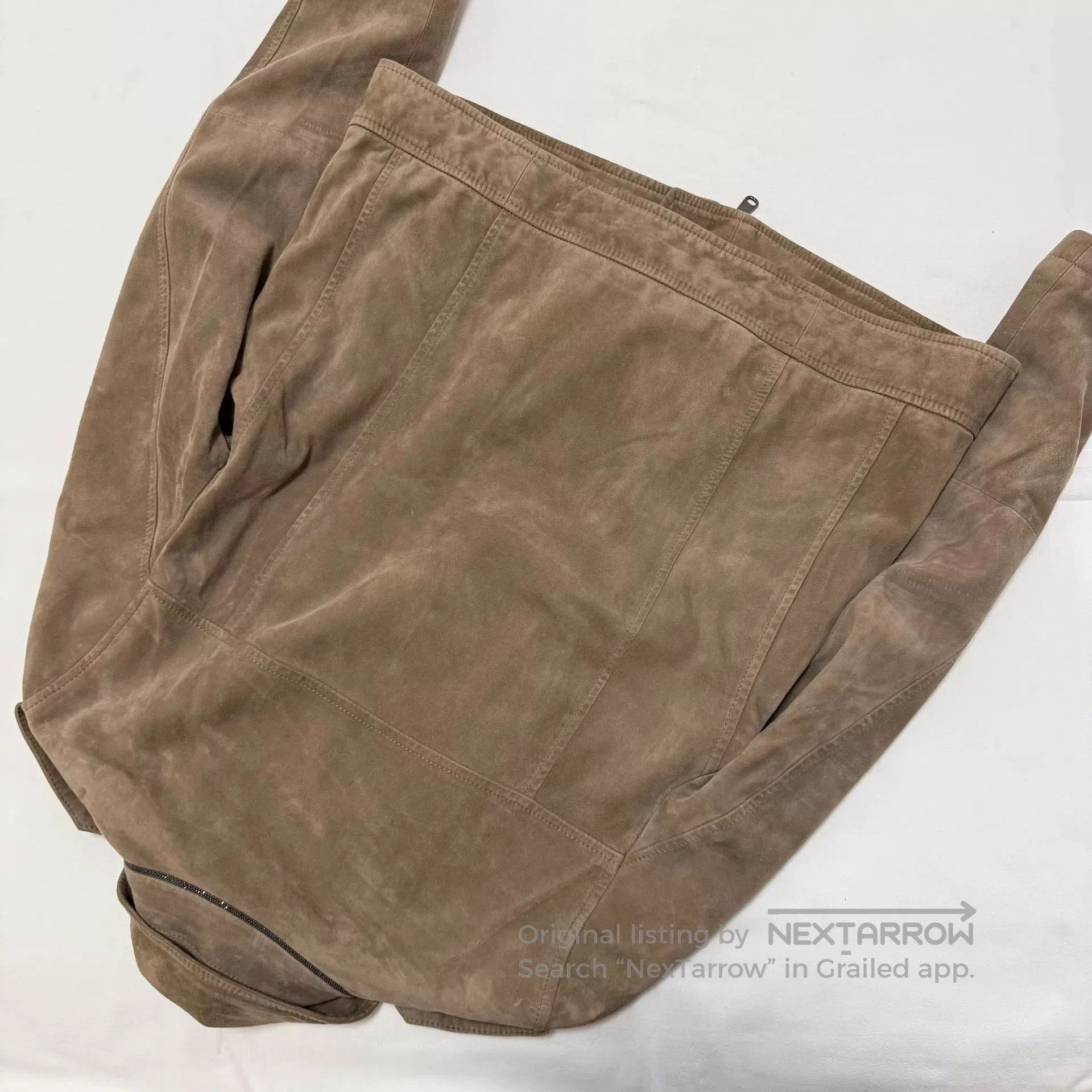 Brunello Cucinelli Brunello Cucinelli Suede Leather Jacket. Size US M / EU 48-50 / 2 - 6 Thumbnail