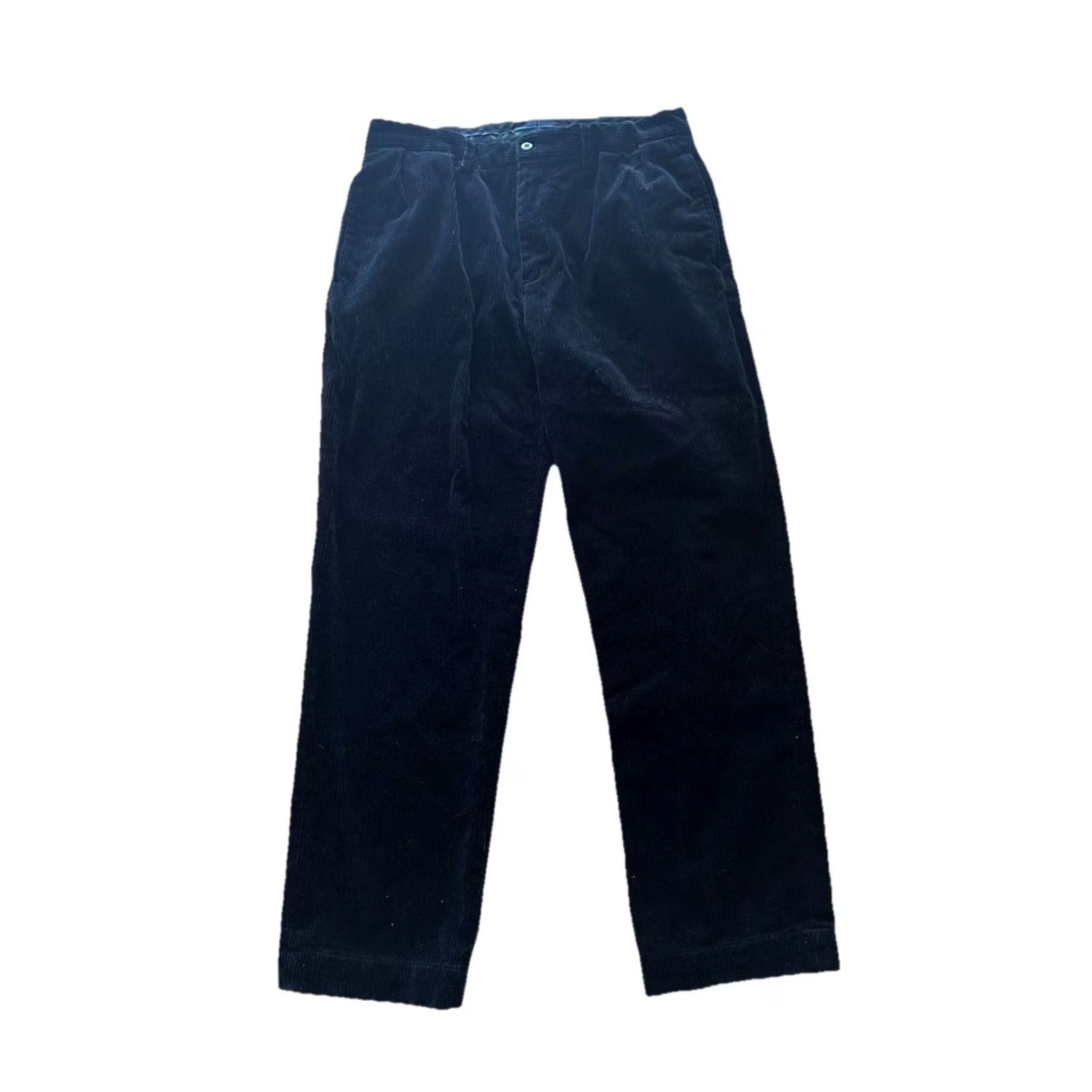 Polo Ralph Lauren VINTAGE Polo Ralph Lauren Black Corduroy Ethan Pants Mens 33x30 Polo Cords Slim? Regular? 90s Logo City College Preppy USA Size US XS / EU 42 / 0 - 2 Thumbnail