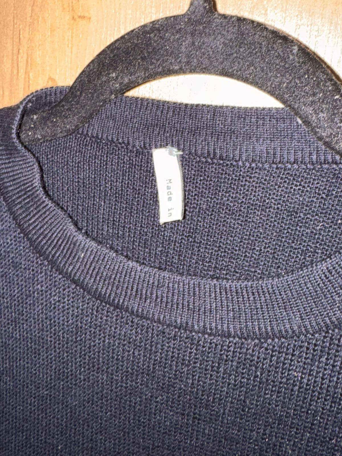 Balenciaga Dark Blue Balenciaga Wool shoulder button Sweater Size US S / EU 44-46 / 1 - 7 Thumbnail