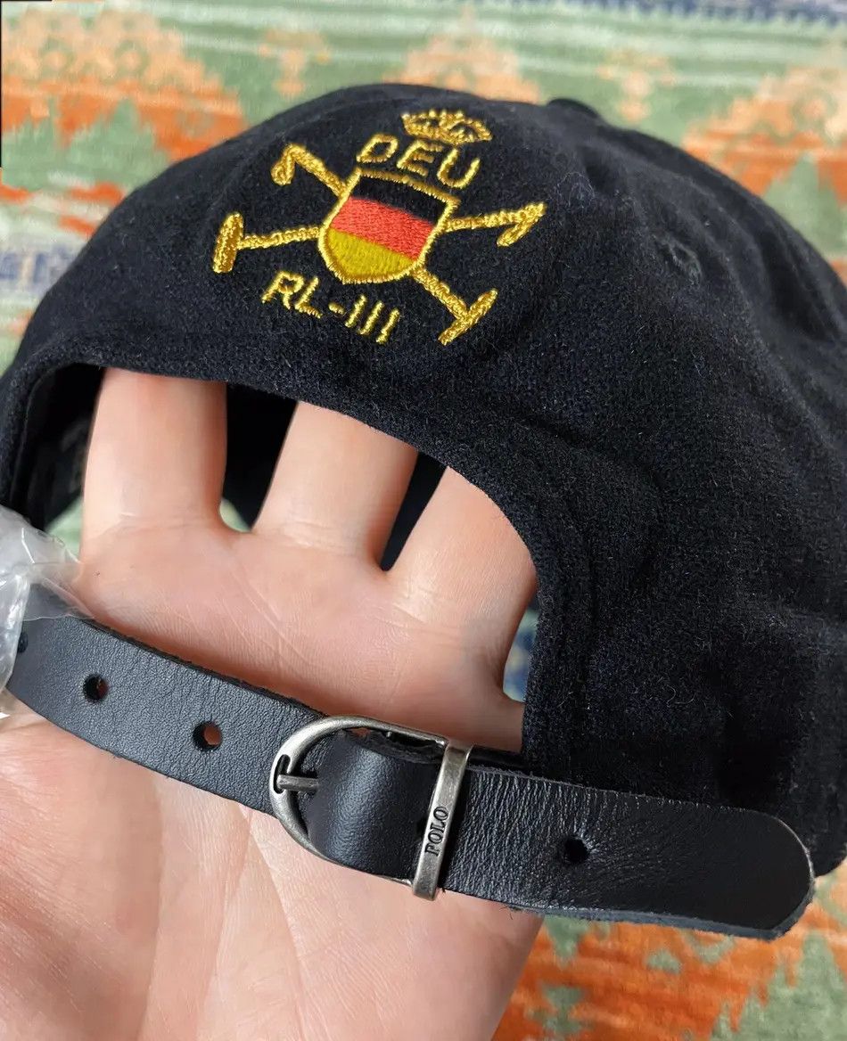 Polo Ralph Lauren Ralph Lauren Germany Flag Wool Leather Baseball Hat Cap Size ONE SIZE - 7 Thumbnail
