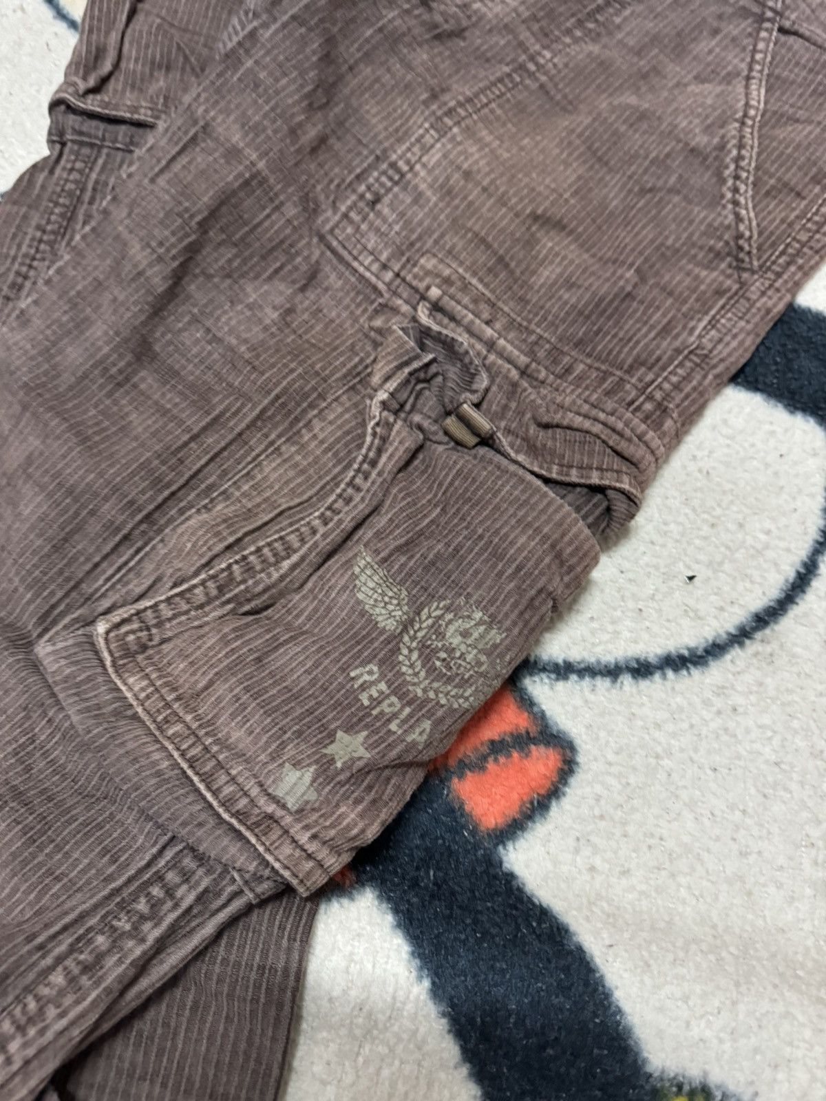 REPLAY CORDUROY CARGO PANTS