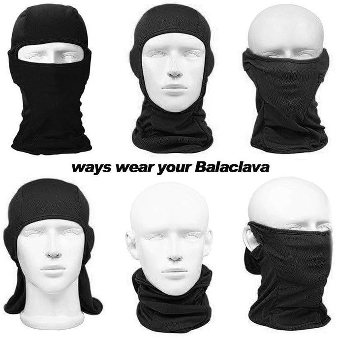 Other 3 Pieces Balaclava Gray Face Mask of Men - Ski Mask, Breath Size ONE SIZE - 3 Thumbnail