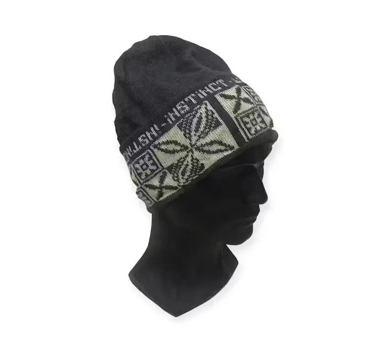 Japanese Brand × Vintage Instinct Spellout Beanie Hat Size ONE SIZE - 1 Thumbnail