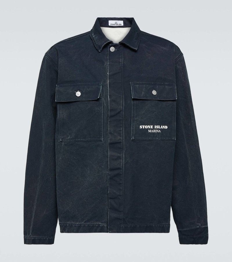 Stone Island Stone Island Marina Denim Overshirt Navy Blue Men’s Size XXL Size US XXL / EU 58 / 5 - 1 Thumbnail