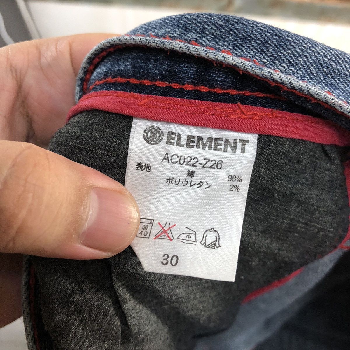 Element × Vintage DLL Element Blue selvedge Denim Pants #C122 Size US 30 / EU 46 - 19 Thumbnail