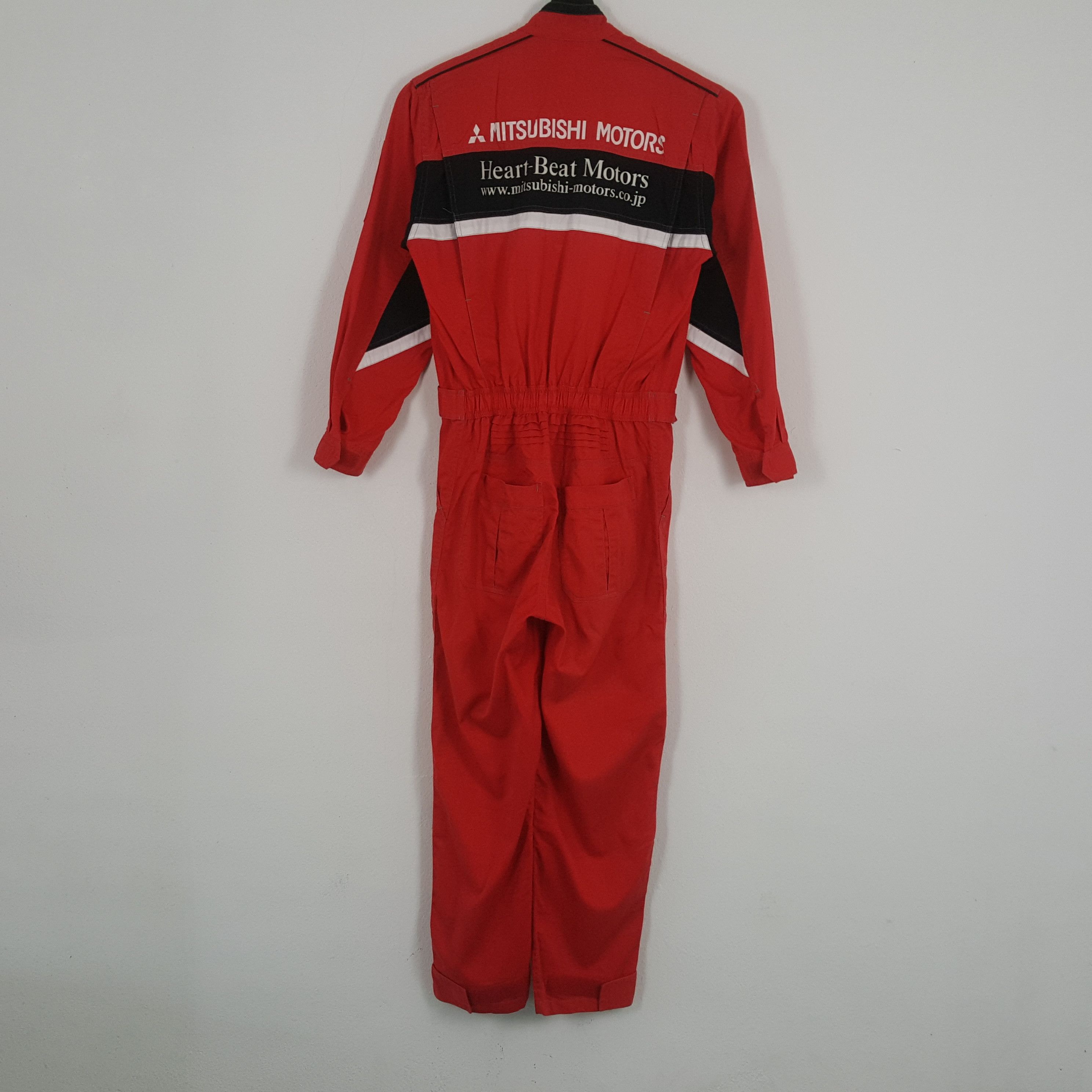 Vintage MITSUBISHI MOTORS Racing Workwear Style Coverall Jacket Size US S / EU 44-46 / 1 - 1 Thumbnail
