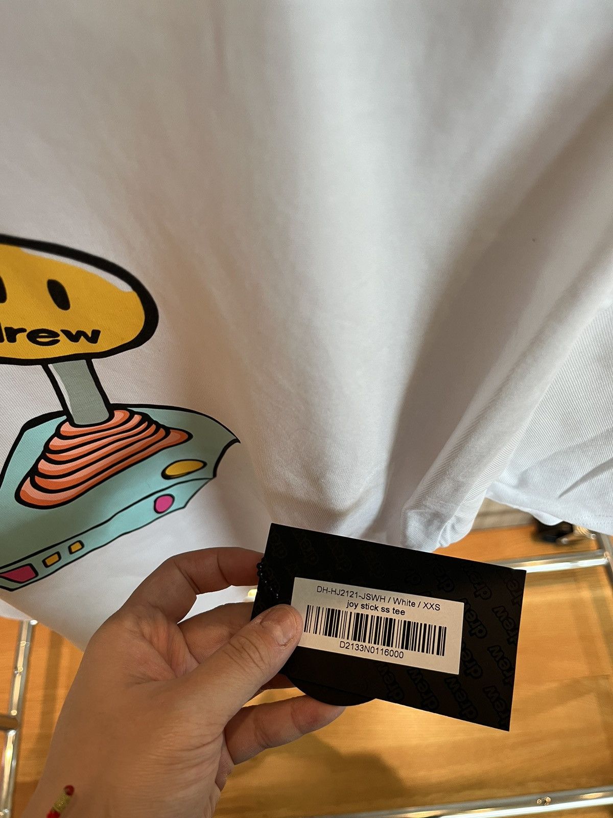 Drew House Drew House Joy Stick White SS Tee Size US XXS / EU 40 - 3 Thumbnail