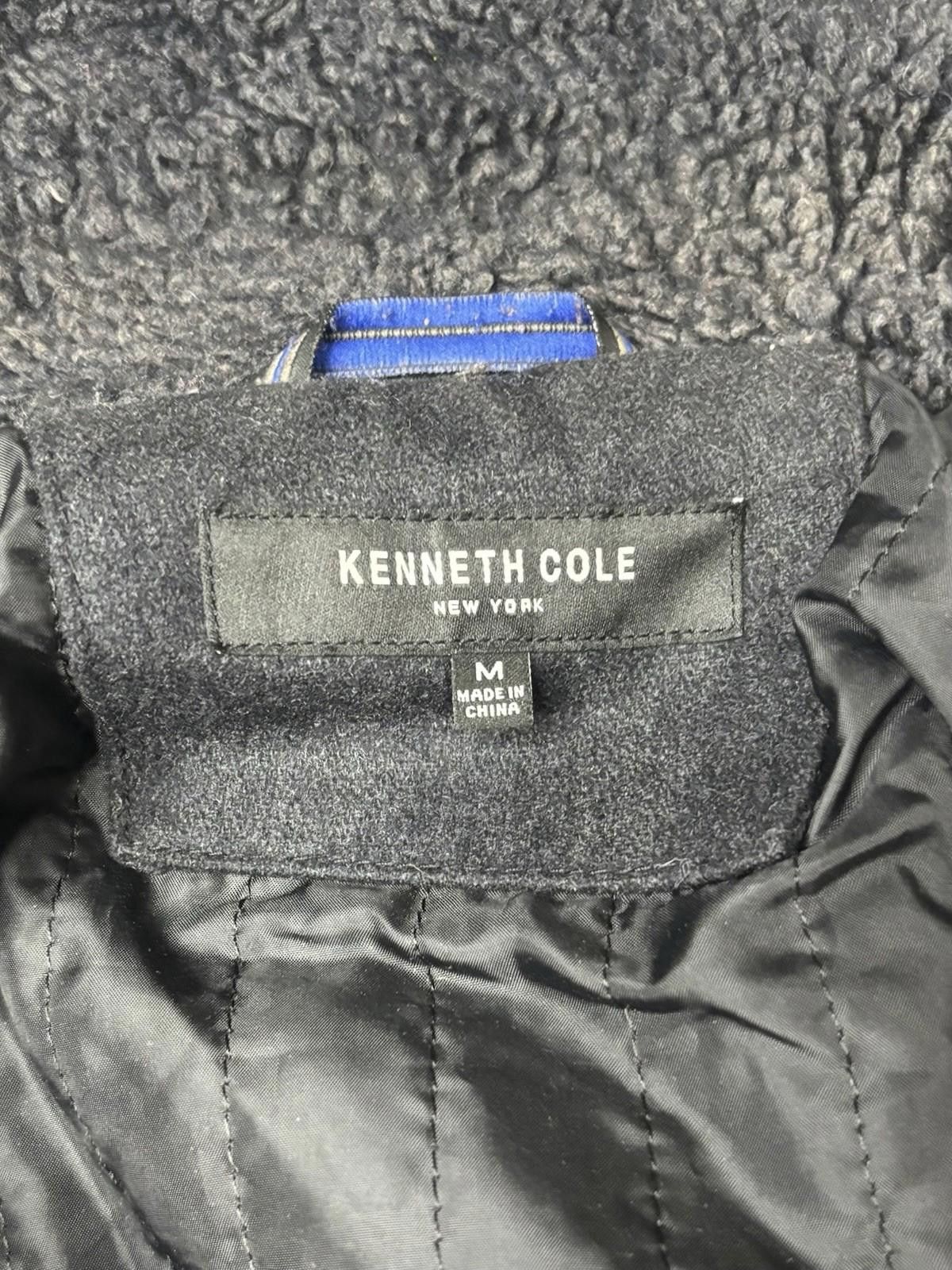Kenneth Cole Kenneth Cole Pea Coat Jacket Mens Medium Sherpa Wool Snap Size US M / EU 48-50 / 2 - 2 Thumbnail