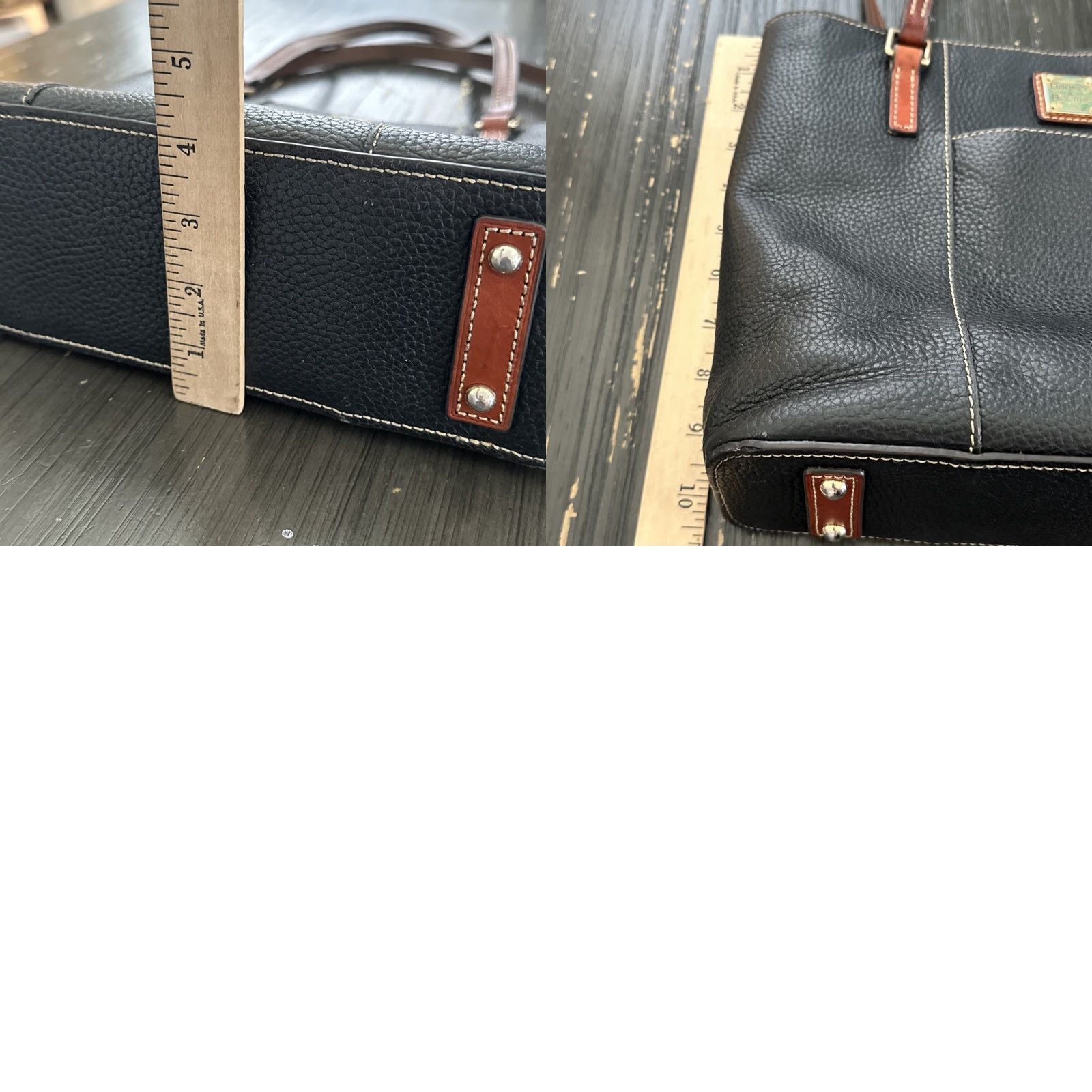 Dooney & Bourke DOONEY & BOURKE Brown Pebbled Leather Shoulder Bag Medium for Women Size ONE SIZE - 8 Thumbnail