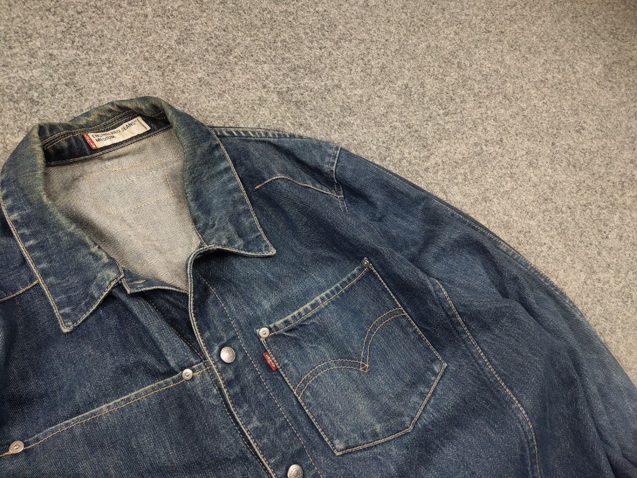 Levi's Vintage 00's Levi's Engineered Jeans Denim Trucker Jacket Size US M / EU 48-50 / 2 - 7 Thumbnail