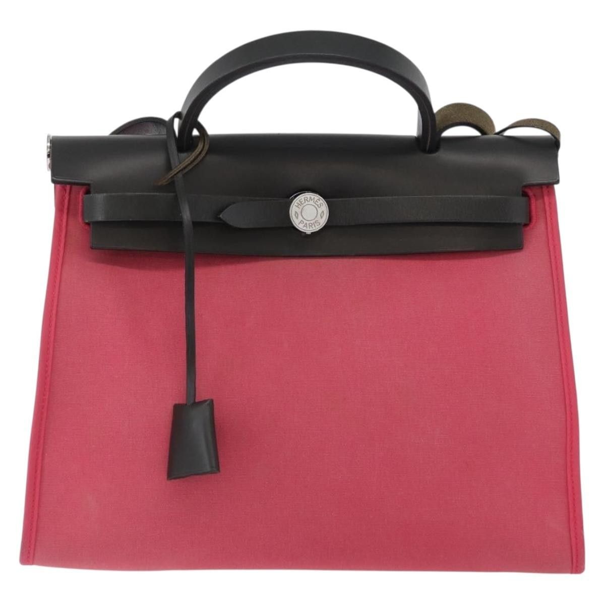 Hermes Hermes Herbag Zip Leather and Toile Size ONE SIZE - 1 Thumbnail