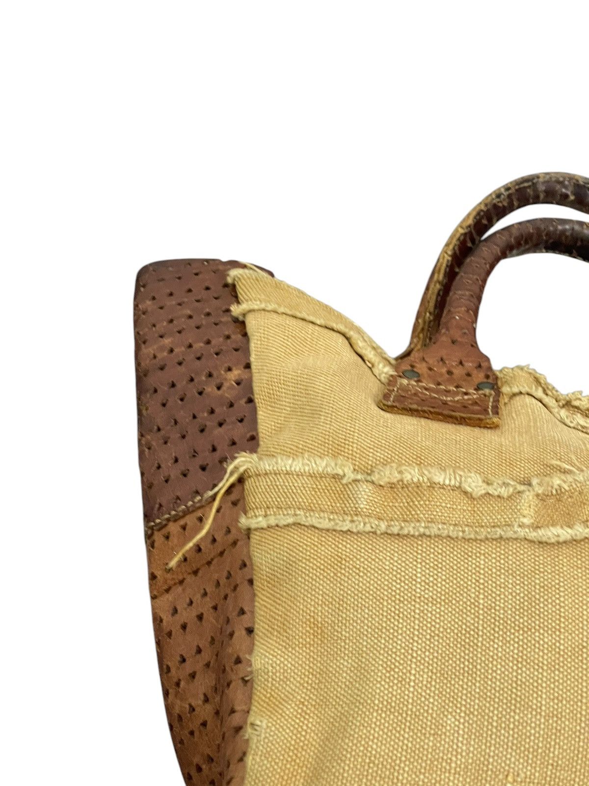 Genuine Leather Leather Cotton Duck Compora Japan Cute Tote Bag 1🟩4 Size ONE SIZE - 18 Thumbnail