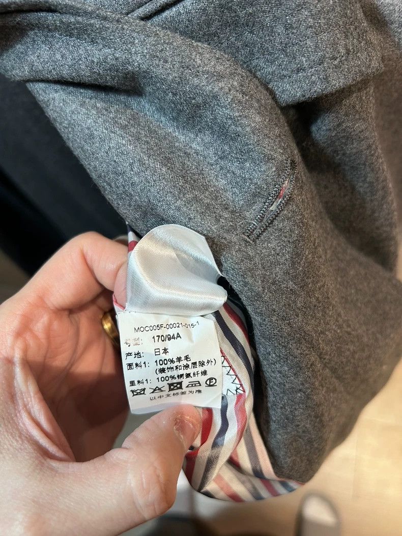 Thom Browne Thom Browne size1 Thin color wool coat Size US S / EU 44-46 / 1 - 5 Thumbnail