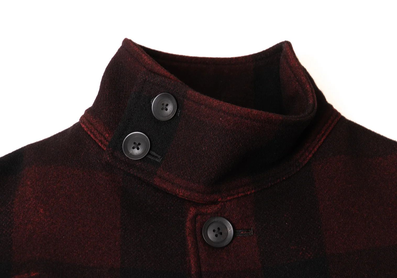 Yohji Yamamoto Yohji Yamamoto Stand Collar Coat Black Red Size US S / EU 44-46 / 1 - 4 Thumbnail