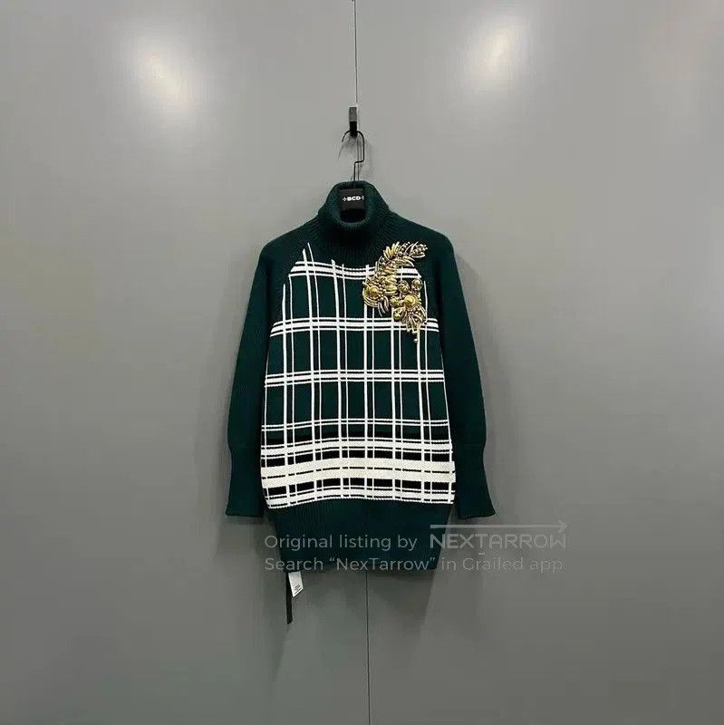 Miu Miu Miu Miu Green Wool Long Sleeve Sweater . Size XXS / US 00 / IT 34 - 1 Thumbnail