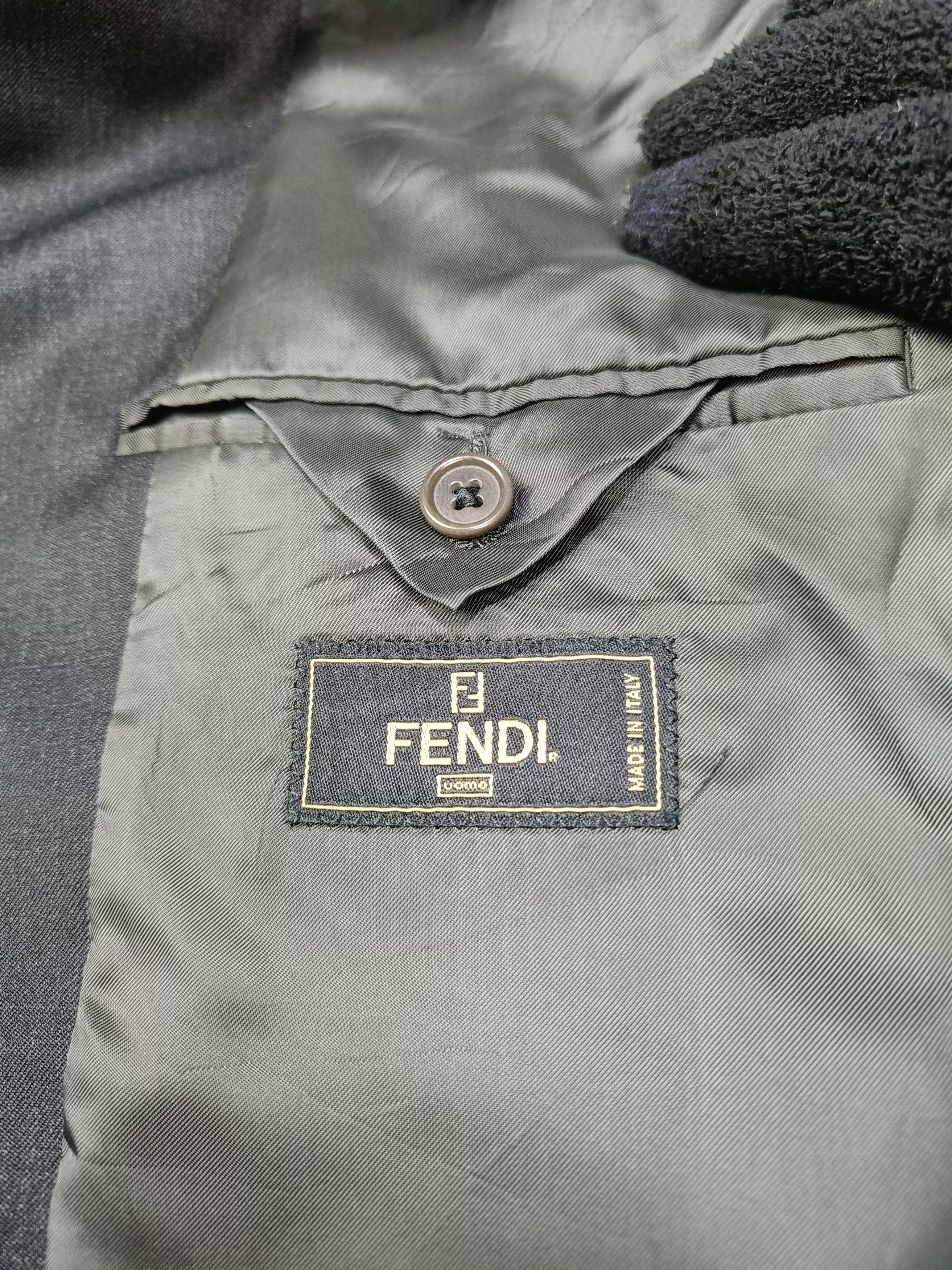 Fendi Vintage FENDI Single Breast WOOL BLAZER Size 38S - 12 Thumbnail