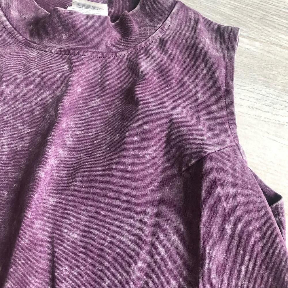 Reebok Reebok Purple Sleeveless Crop Top Size S / US 4 / IT 40 - 3 Thumbnail