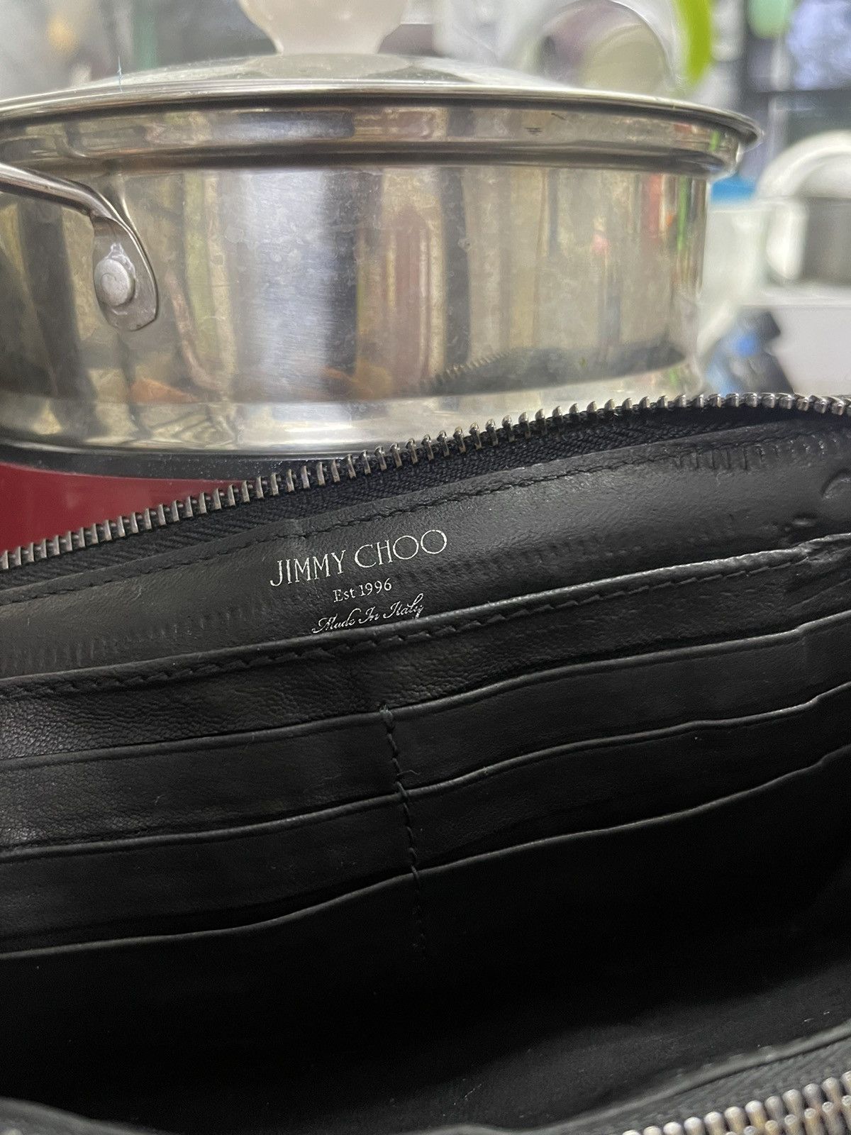 Jimmy Choo Vtg Jimmy Choo Studded Leather Wallet Size ONE SIZE - 9 Thumbnail