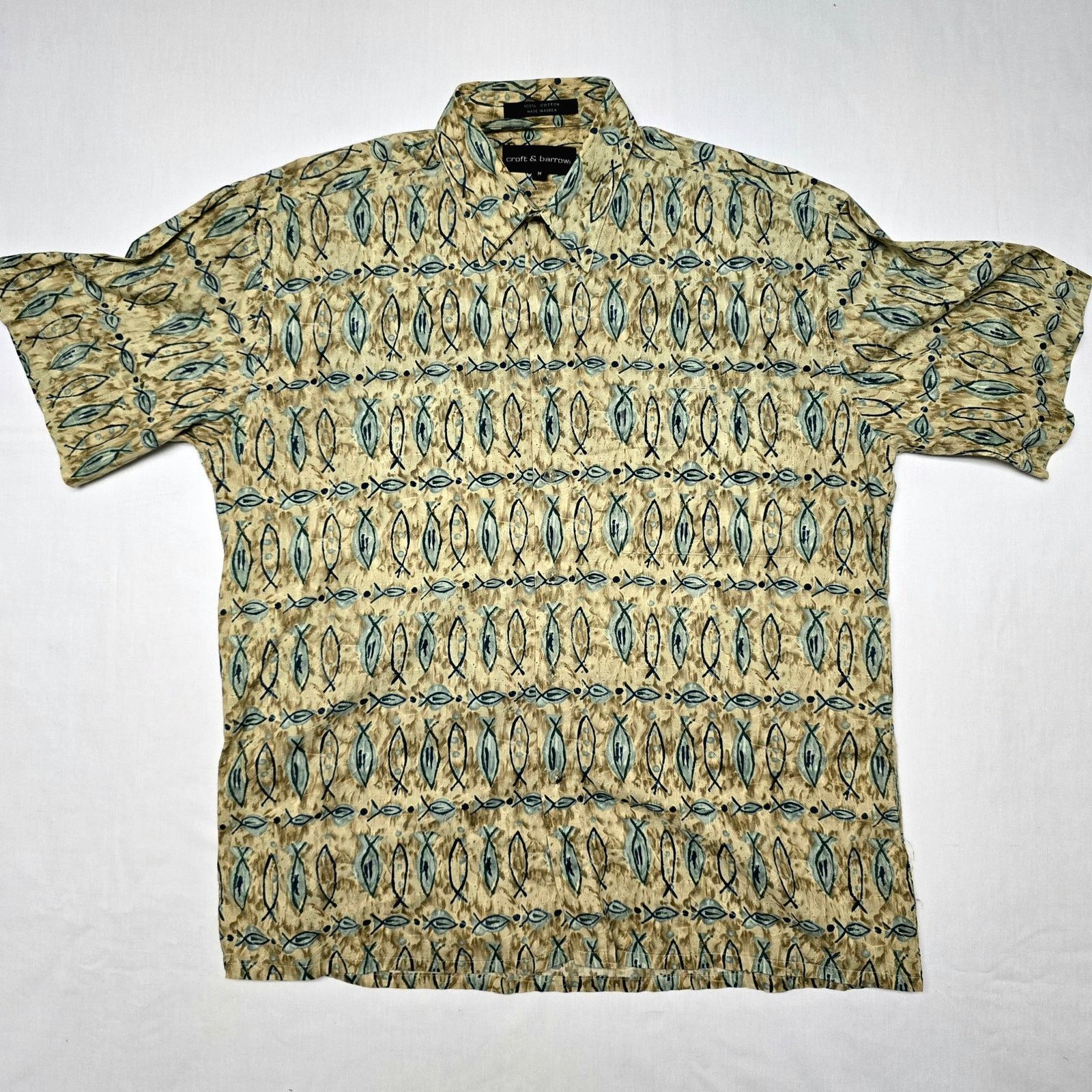 Croft & Barrow × Vintage Vintage Fish Button Up Shirt Mens Medium Croft & Barrow Size US M / EU 48-50 / 2 - 1 Thumbnail