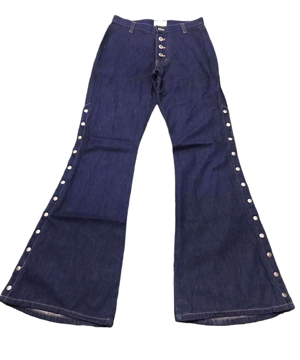 Seditionaries 🔥🔥BEST OFFER🔥🔥Gal Fit Bondage Flared Denim Jeans Very Rare Size US 28 / EU 44 - 2 Thumbnail