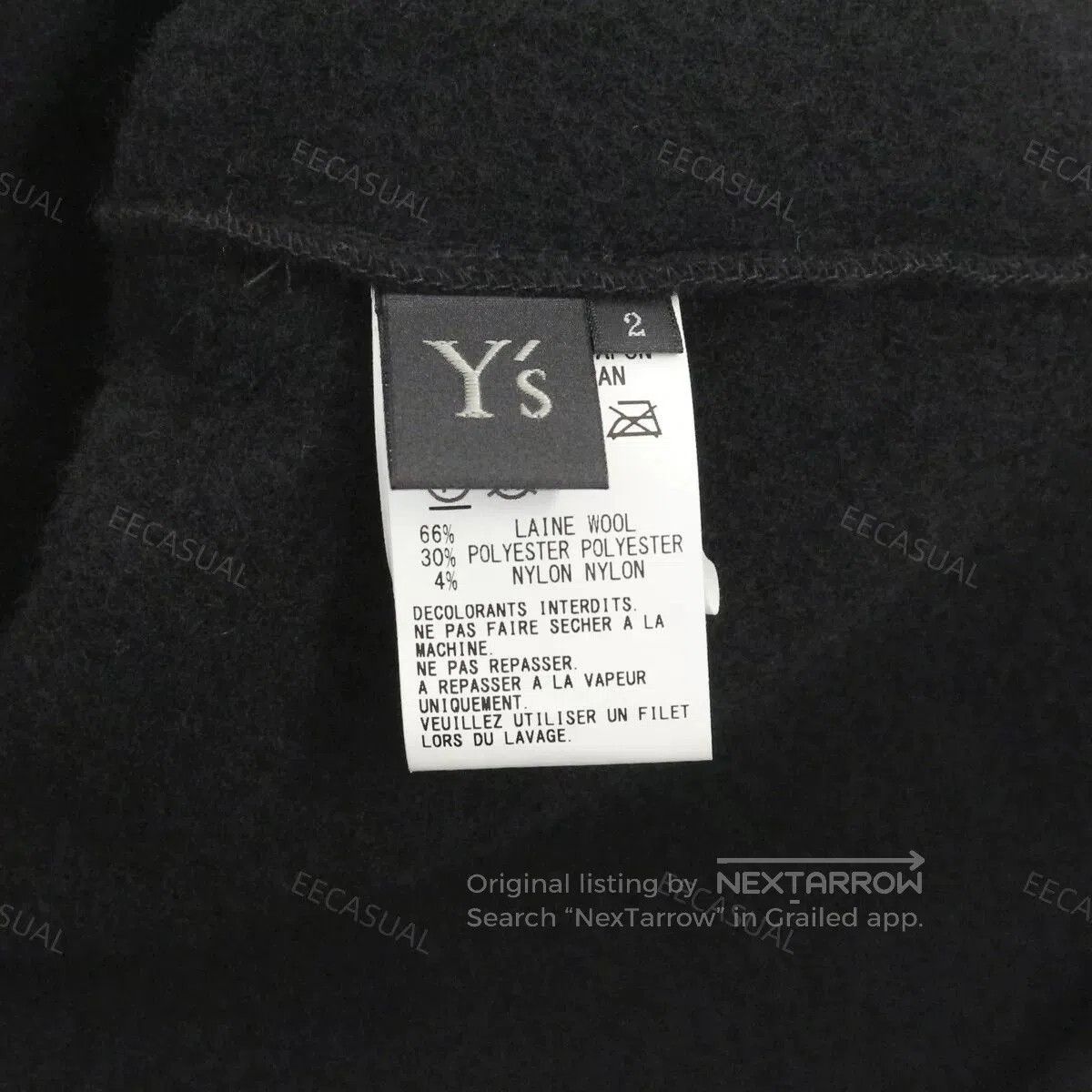 Y's Yohji Yamamoto Black Cotton Shirt. Size US M / EU 48-50 / 2 - 8 Thumbnail