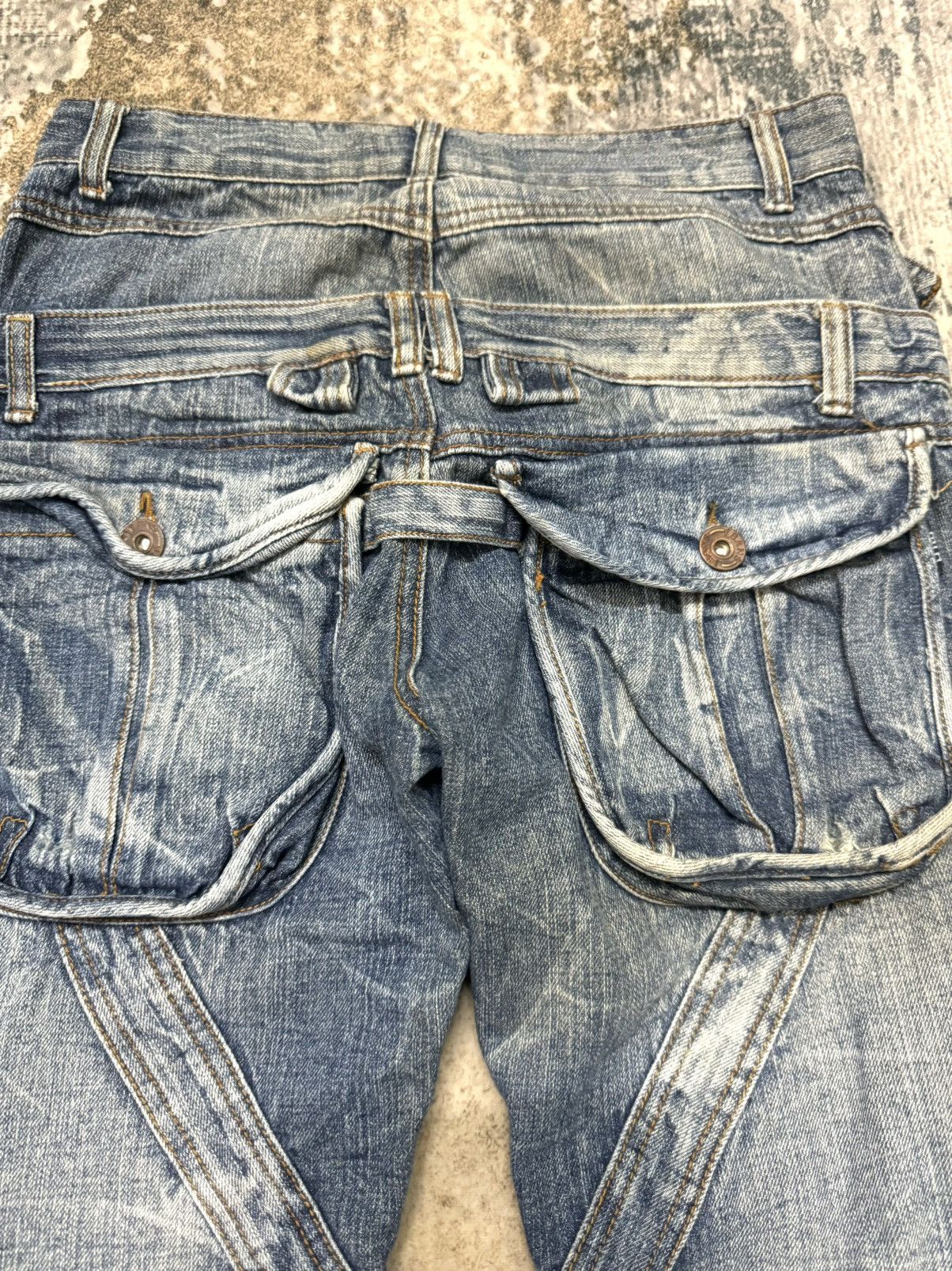 Japanese Brand Aston Urban Jeans Pocket Bush Pant Button Denim Size US 30 / EU 46 - 4 Thumbnail