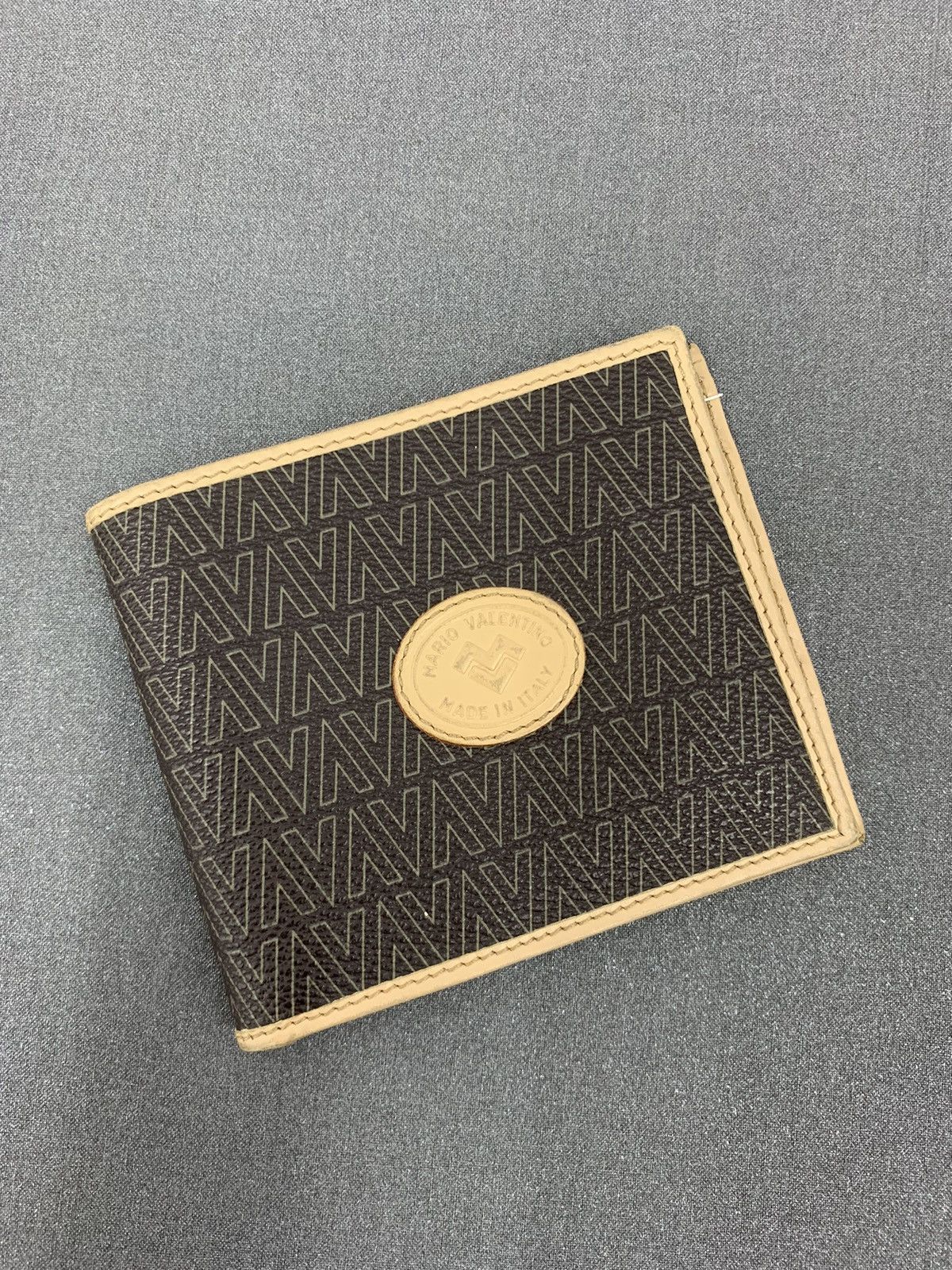 Valentino Mario Valentino Monogram V Leather Wallet Size ONE SIZE - 1 Thumbnail