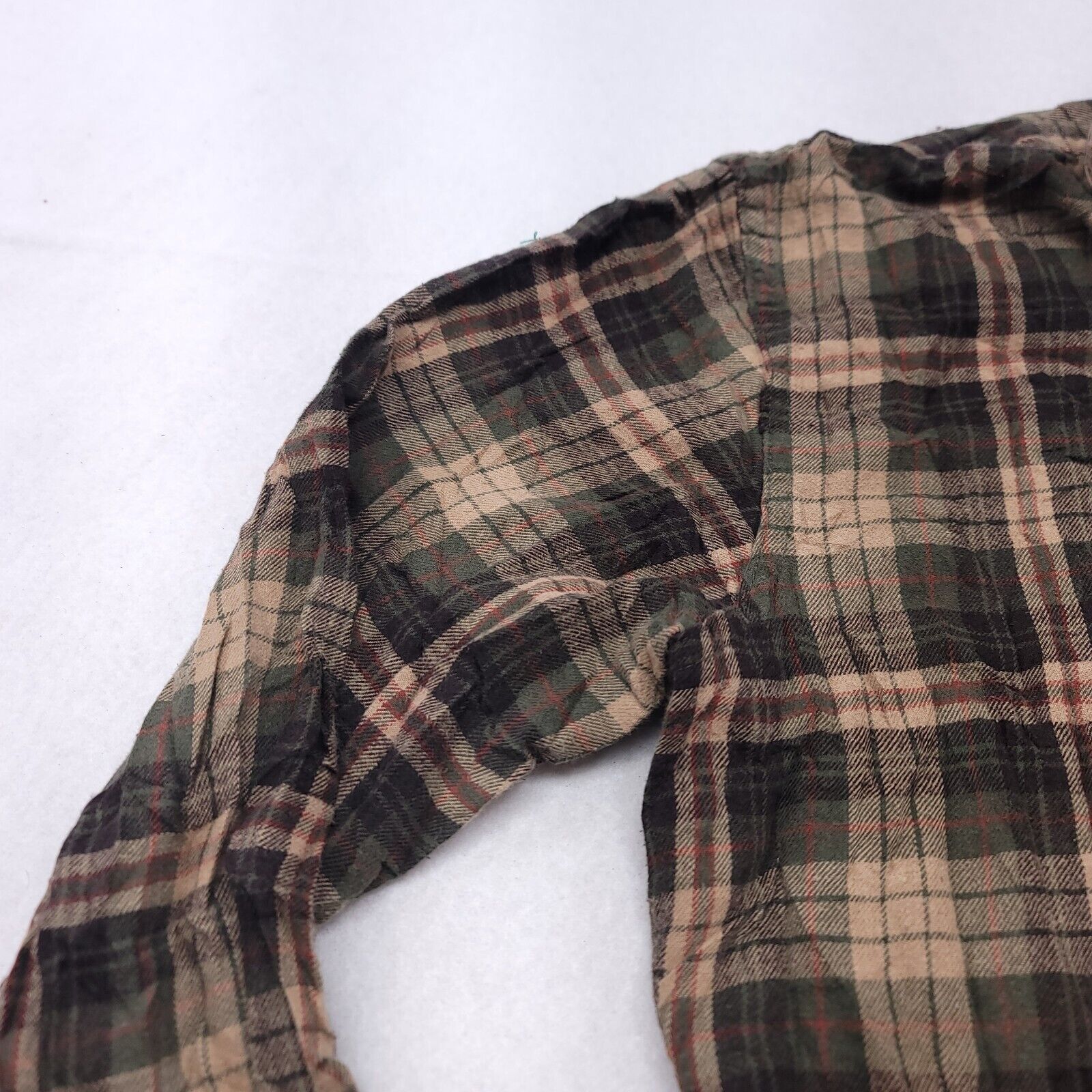 G.H. Bass & Co. GH Bass & Co Tartan Flannel Shirt Womens Size Medium M Green Size M / US 6-8 / IT 42-44 - 4 Thumbnail