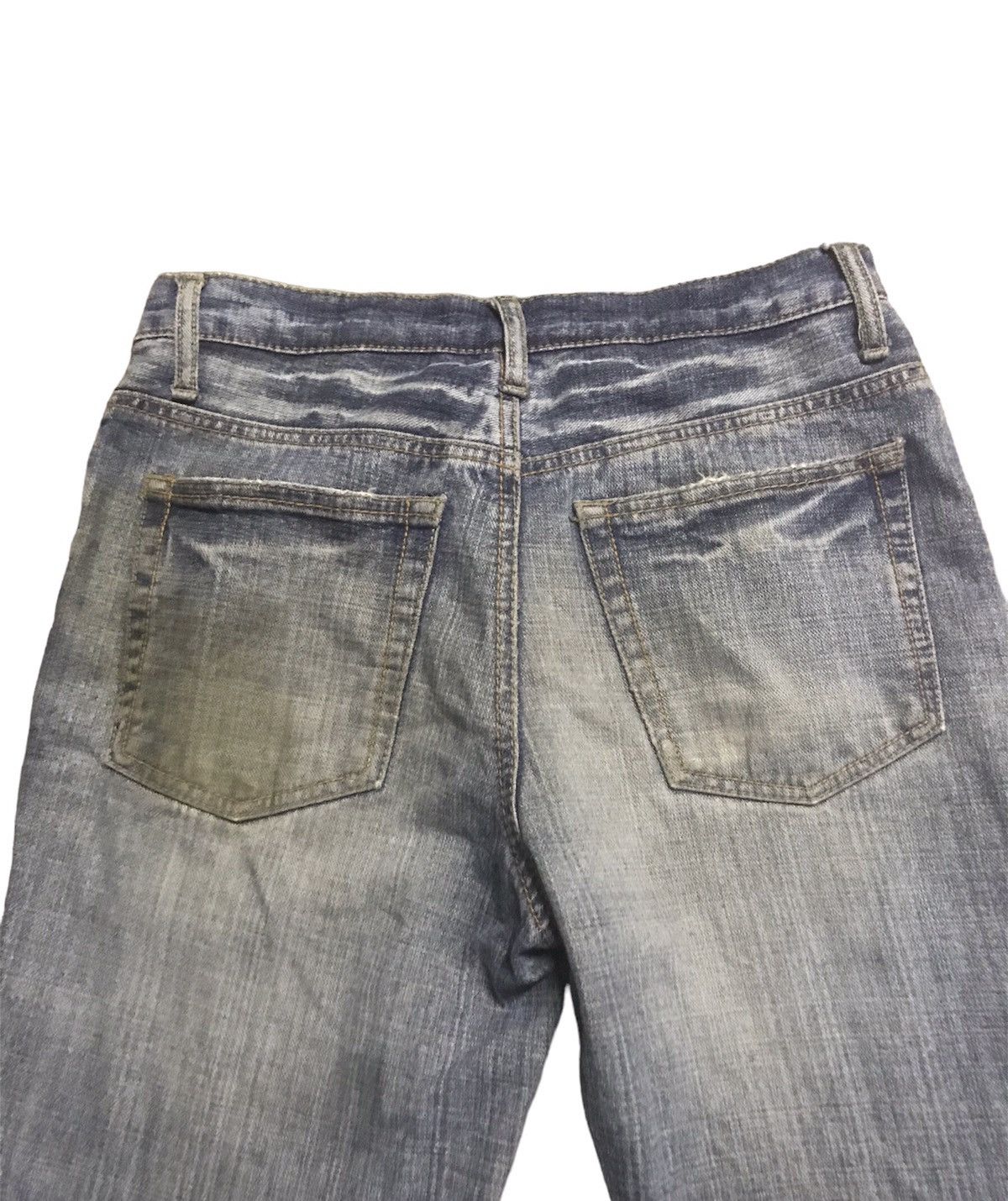 Japanese Brand × Seditionaries Distressed International Word Jean Flare Pant Size US 30 / EU 46 - 6 Thumbnail