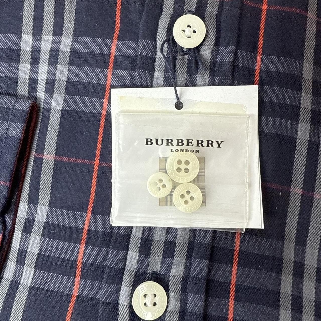 Burberry Burberry Nova Check Shirt Navy Blue Longsleeve Size US M / EU 48-50 / 2 - 3 Thumbnail