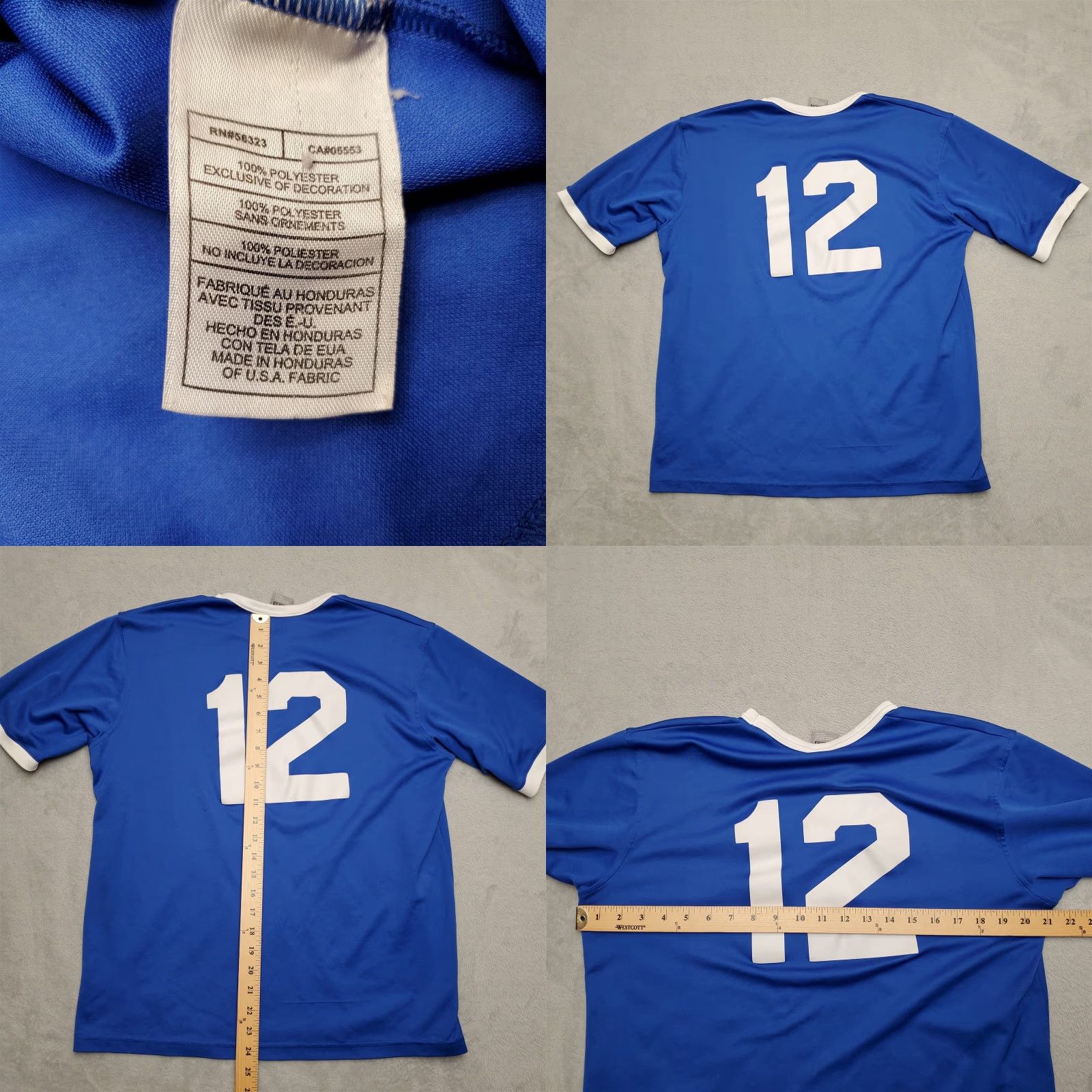 Nike VINTAGE Nike Shirt Mens XL Blue TEAM 100% Polyester Embroidered Swoosh Size US XL / EU 56 / 4 - 8 Thumbnail