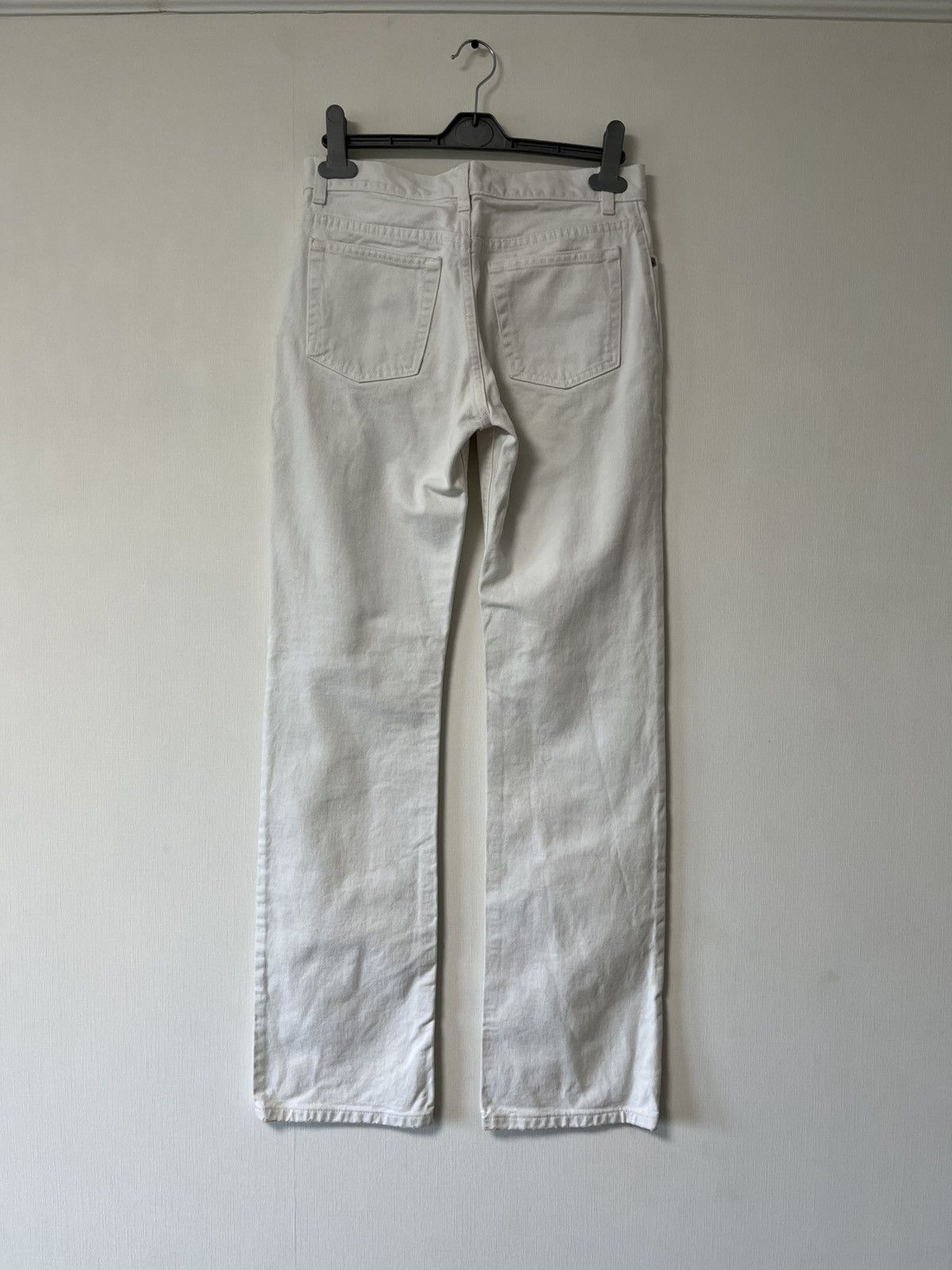 Helmut Lang × Prada × Vintage Helmut Lang Vintage Broken Denim White Jeans Size US 28 / EU 44 - 2 Thumbnail