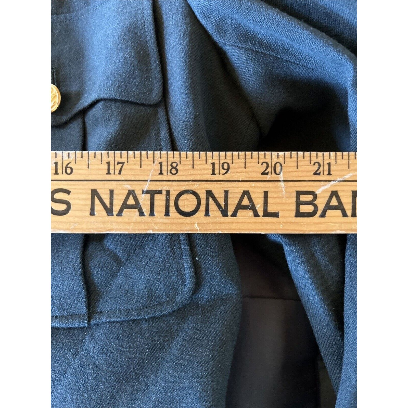 Vintage US Army Class A 1956 Men 40L Olive Green Dress VTG Wool Coat Size US M / EU 48-50 / 2 - 16 Thumbnail