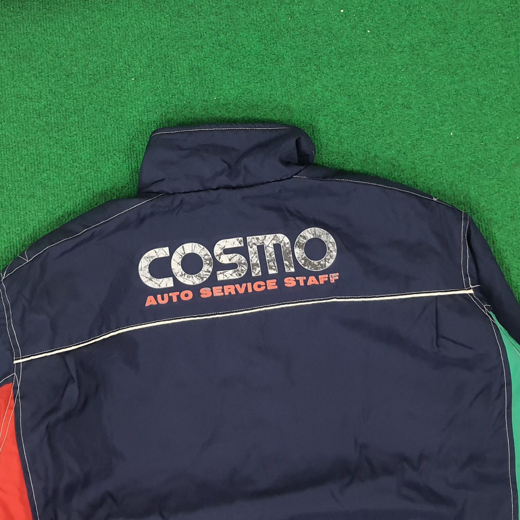 Japanese Brand × Vintage Vintage COSMO Auto Service Staff Motorsports Jacket C215N1 Size US XL / EU 56 / 4 - 2 Thumbnail