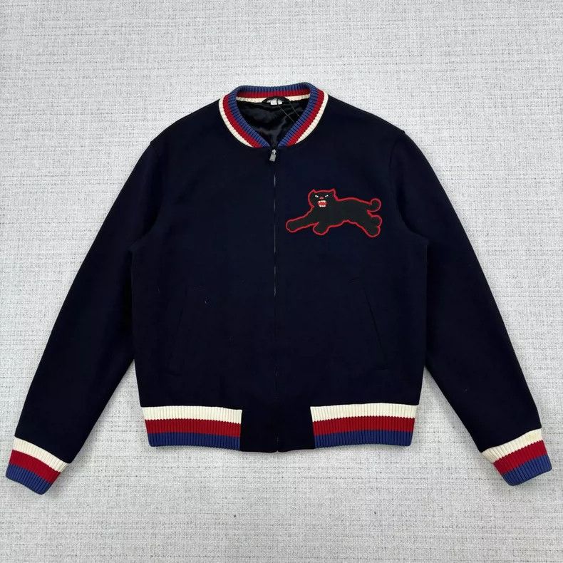 Gucci Gucci Black Panther logo embroidered flight jacket 2505-Nex Size US XL / EU 56 / 4 - 1 Thumbnail