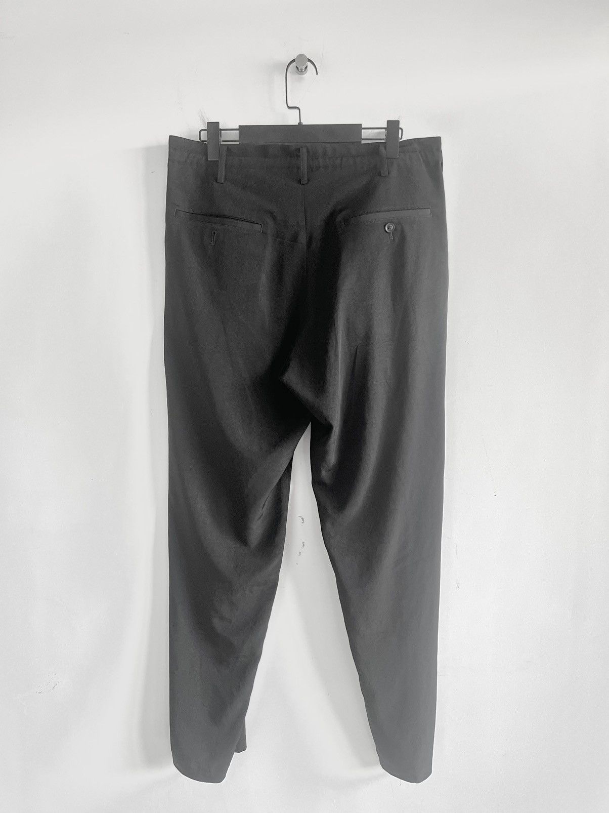 Yohji Yamamoto Yohji Yamamoto Pour Homme - TUXEDO SLIM PANTS Size US 30 / EU 46 - 10 Thumbnail
