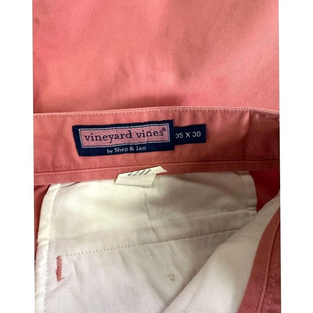 Vineyard Vines Vineyard Vines Pants Mens 35X30 Pink Khaki Chino Cotton Pockets Outdoors Size US 35 - 3 Thumbnail