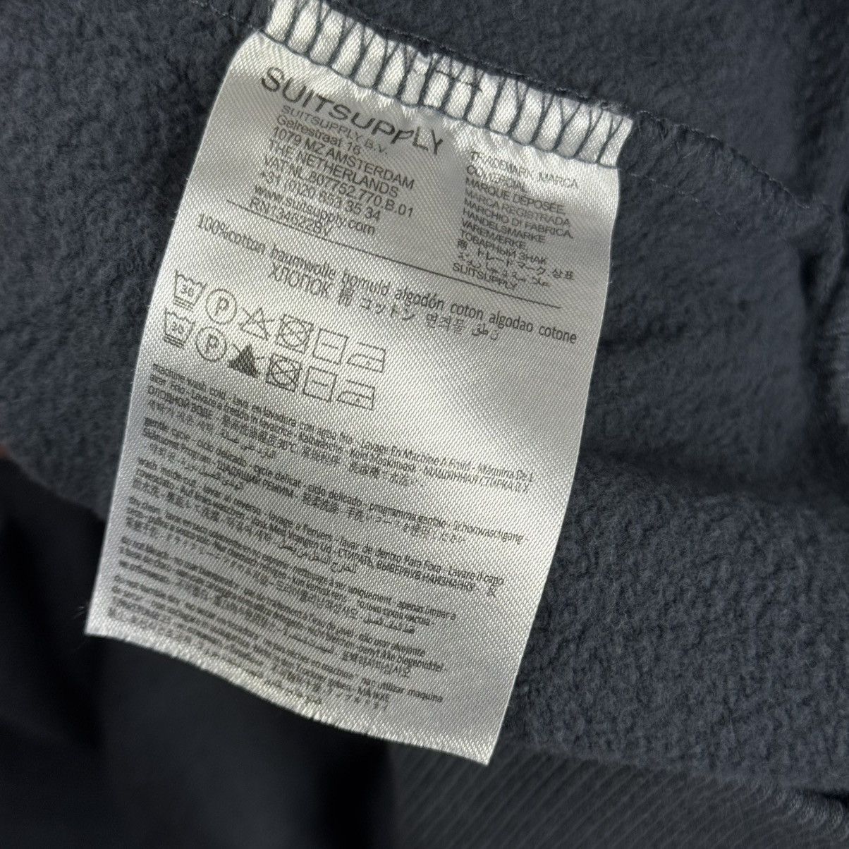 Suitsupply Suitsupply Pure Cotton Sweatshirt / Anthracite Grey Size US S / EU 44-46 / 1 - 6 Thumbnail