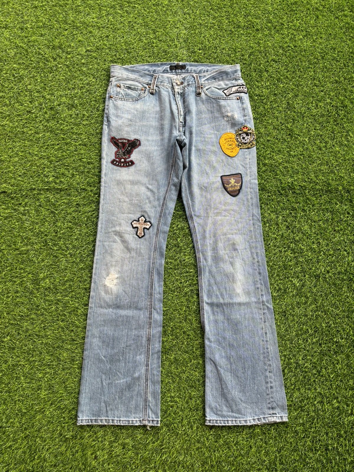 Hysteric Glamour Y2k Spinash Ifsixwasnine Style Bootcut Jeans Size US 33 - 4 Thumbnail