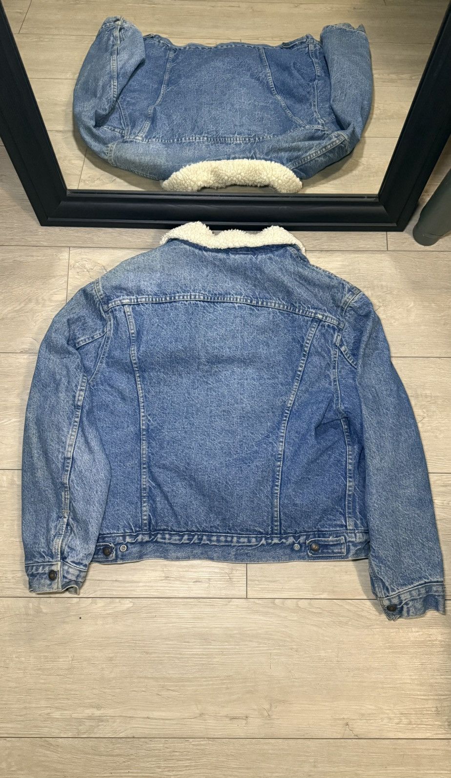 Levi's Vintage Clothing Vintage / Y2K 1990s Levi’s Sherpa Denim Jacket Size US M / EU 48-50 / 2 - 6 Thumbnail