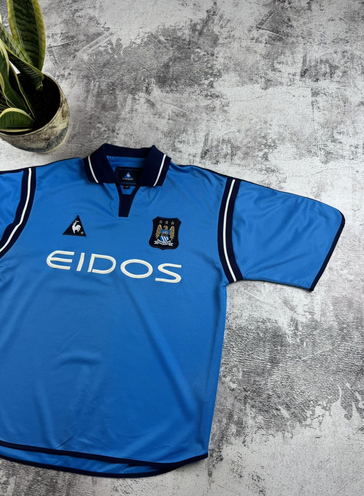Le Coq Sportif Manchester City 38/40 2001/2002 Football Shirt Jersey Kit Size US M / EU 48-50 / 2 - 3 Thumbnail