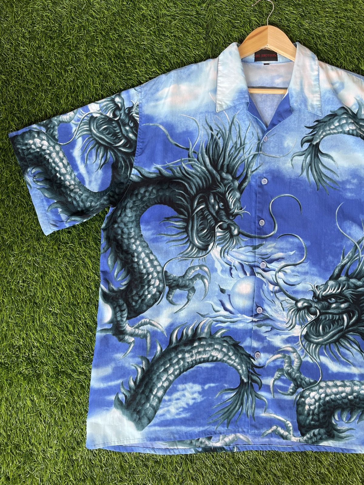 The Unbranded Brand Very Rare🔥Vintage Japanese Dragon Shirt XXL Size US XXL / EU 58 / 5 - 11 Thumbnail