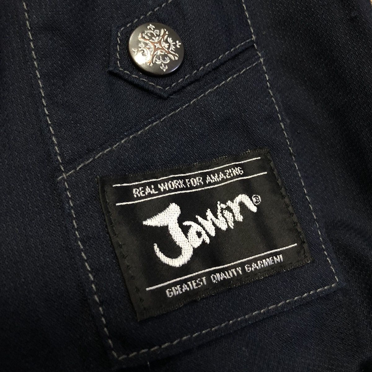 Designer × Japanese Brand Vintage Jawin Greatest Quality Garment Zipper Jacket Size US L / EU 52-54 / 3 - 7 Thumbnail
