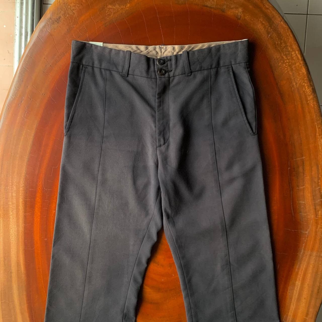 N.Hoolywood N.Hoolywood By Mister Hollywood Black Slack Casual Trousers Size US 31 - 3 Thumbnail
