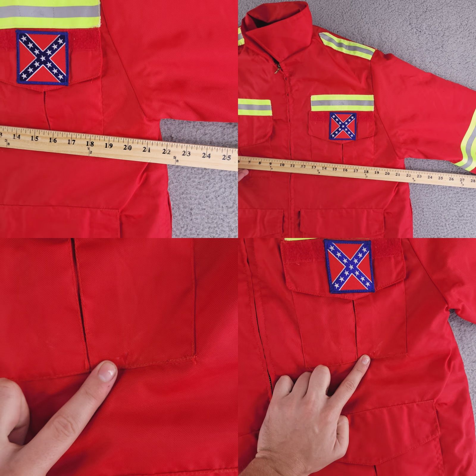Vintage Virginia Correctional Jacket Mens M Red Basic Jacket Prisoner jail Activewear Size US M / EU 48-50 / 2 - 9 Thumbnail