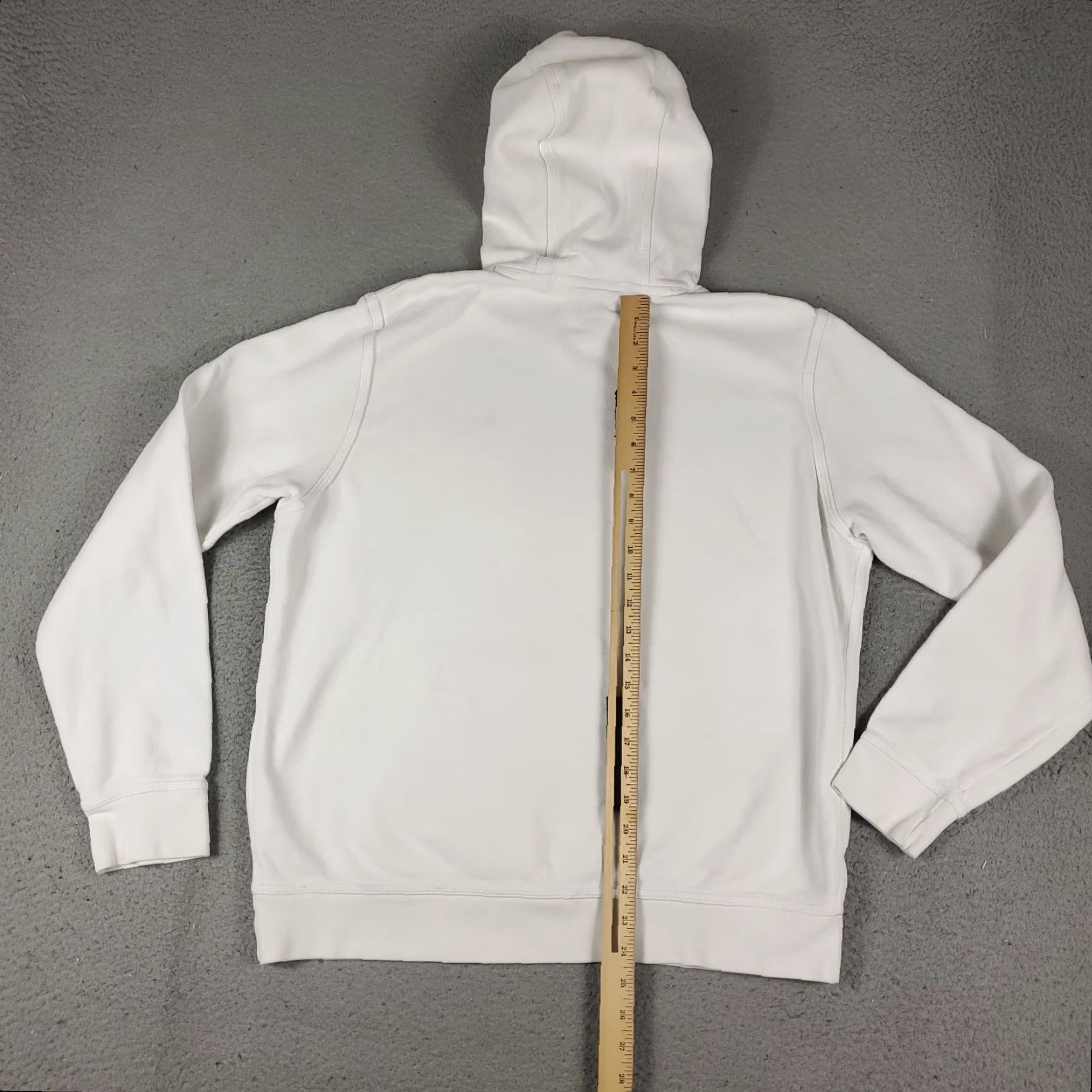 Nike Nike Hoodie Mens L White Pullover Sweatshirt Swoosh Logo Mock Neck Adjustable All Seasons Size US L / EU 52-54 / 3 - 7 Thumbnail